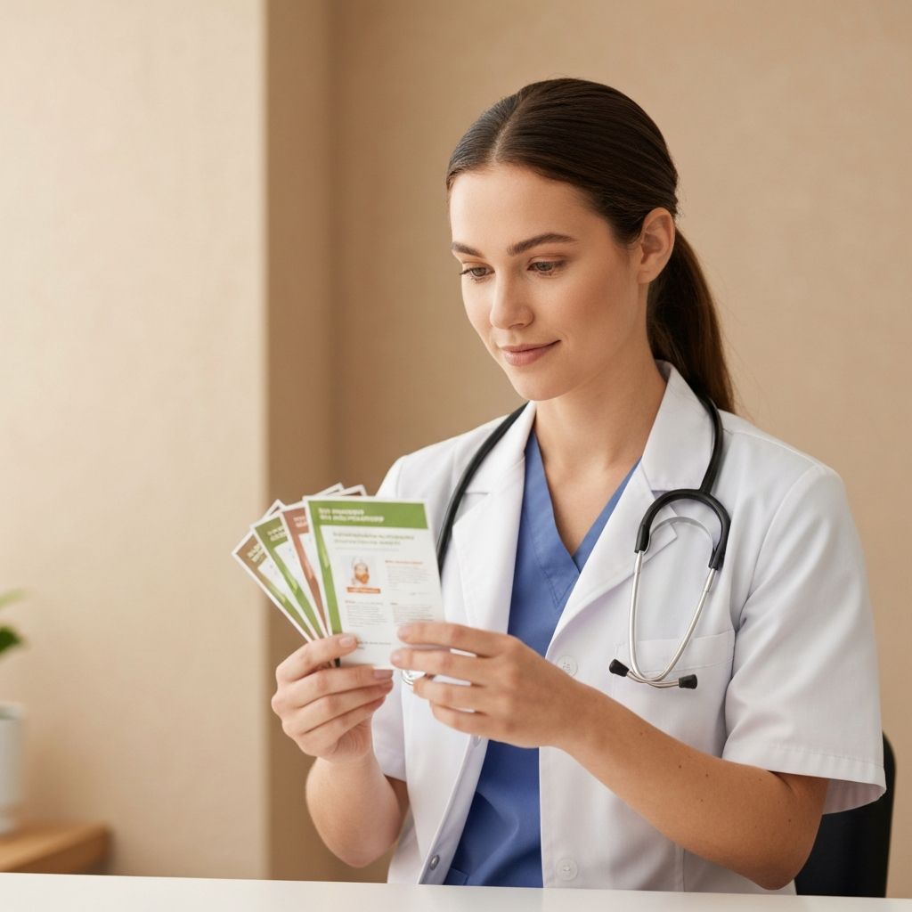 Pracownik trzymający karty produktów - symbol rzetelności informacji